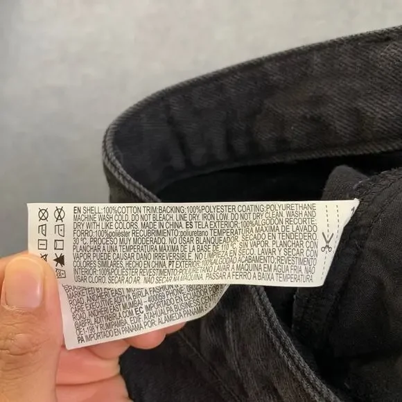 Forever 21 Pants Womens 28 Mixed Media Cargo Faux Leather Paneled Wide Straight - Picture 8 of 13